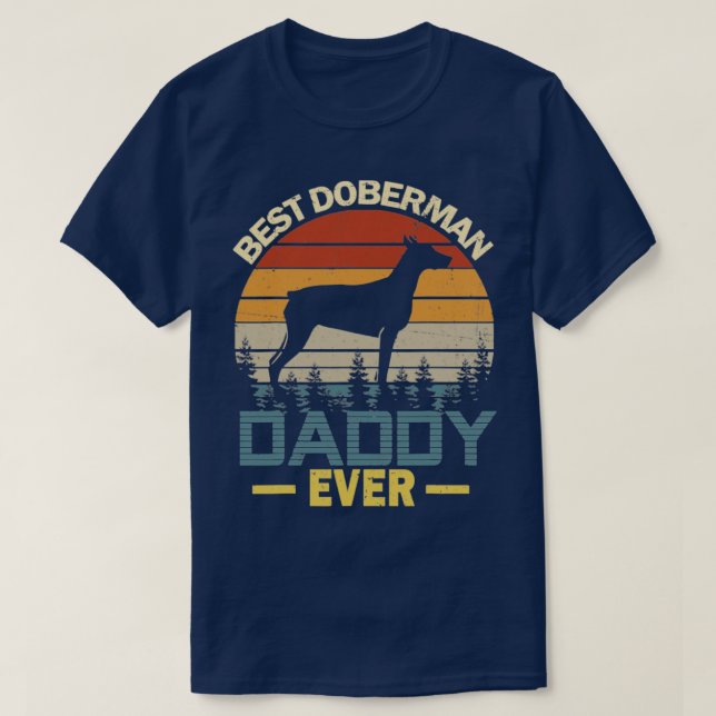 Best Doberman Pappa någonsin T Shirt (Design framsida)