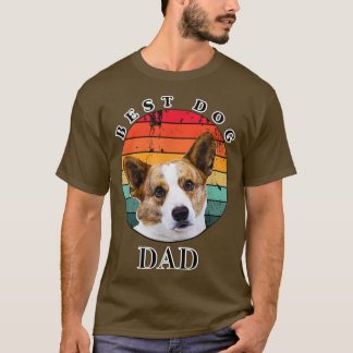 Best Dog Dad Cardigan Welsh Corgi  T Shirt