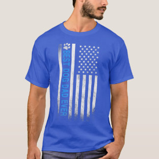 Best Dog Dad Ever American Flag Father's Day Gift T Shirt