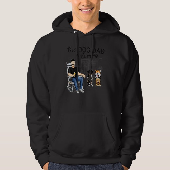 Best Dog Dad Ever Hoodie (Framsida)