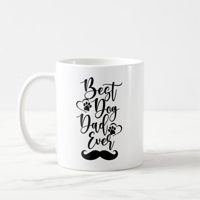 Best Dog Dad Ever Kaffemugg (Vänster)