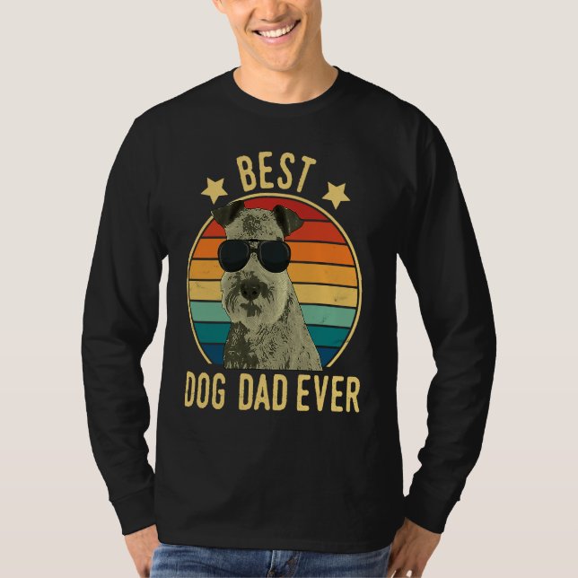 Best Dog Dad Ever Lakeland Terrier Father's Day T Shirt (Framsida)