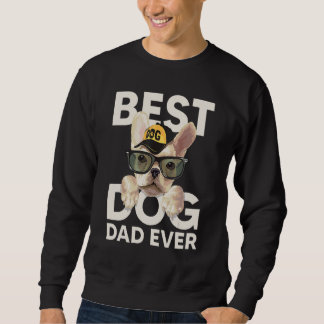 Best Dog Dad Ever Lång Ärmad Tröja