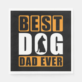 Best Dog Dad Ever Pappersservett