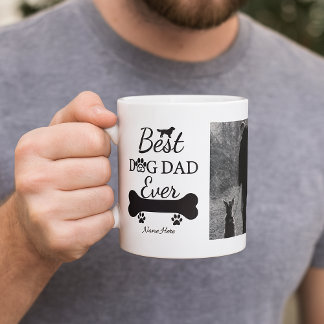 Best Dog Dad Ever Personalized Photo Kaffemugg