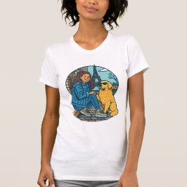 Best Dog Mom Ever in Paris T Shirt