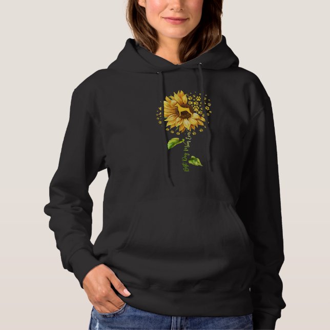 Best Dog Mom Ever Sunflower Doberman Pinscher Dog  T Shirt (Framsida)