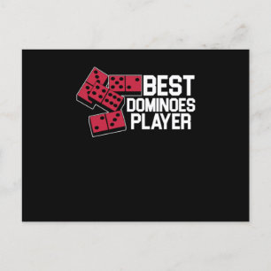 Best Dominoes Player Tiles Puzzler Game Gift Vykort