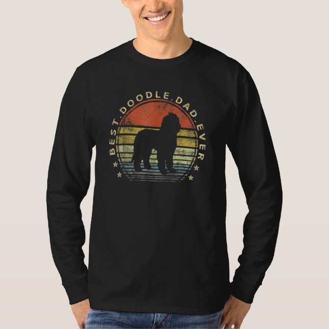 Best Doodle Pappa Hundägare Labradoodle Goldendood T Shirt (Framsida)
