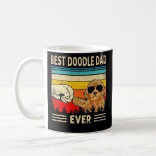 Best Doodle Pappa någonsin Goldendoodle Hund Pappa Kaffemugg
