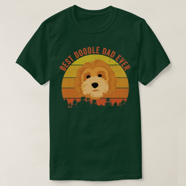 Best Doodle Pappa någonsin Shirt Funny Goldendoodl T Shirt (Design framsida)