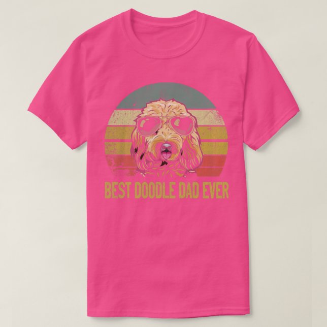 Best Doodle Pappa någonsin Shirt Goldendoodle Papp T (Design framsida)