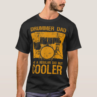 Best Drummer Pappa Art För manar Far Music Drums S T Shirt