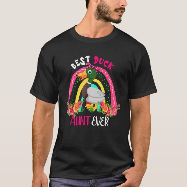 Best Duck Aunt Ever Cute Duck Bow Tie Farm Mother' T Shirt (Framsida)