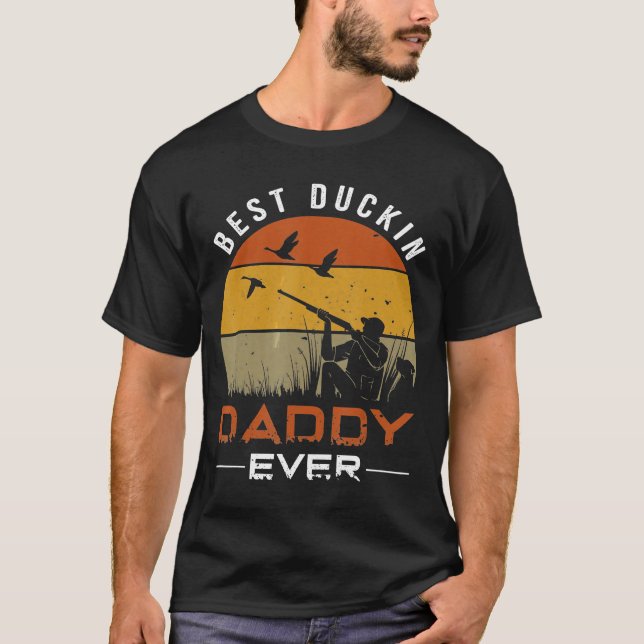 Best Duckin pappa All Anka Hunting T Shirt (Framsida)