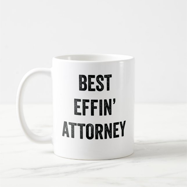 Best Effin' Attorney Kaffemugg (Vänster)