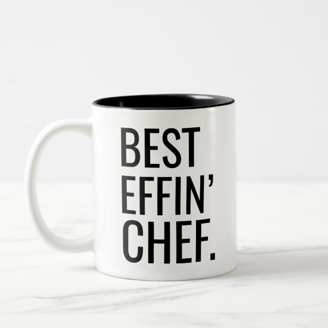 Best Effin' Chef Två-Tonad Mugg (Vänster)