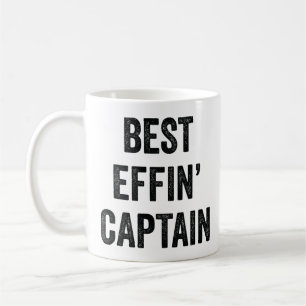 Best Effin-kapten Kaffemugg