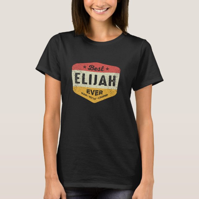 Best Elijah Aldriny Namn Elijah T Shirt (Framsida)