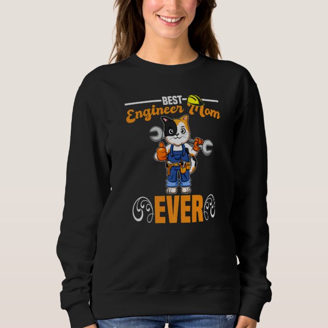 Best Engineer Mom Ever Construction Worker Mommy P T Shirt (Framsida)