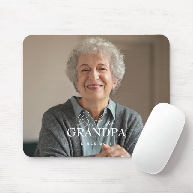 Best Ever Grandma Since 20XX Simple Elegant Photo Musmatta (Med mus)