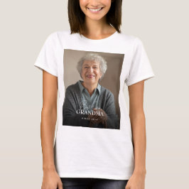 Best Ever Grandpa Since 20XX Simple Photo Basic T Shirt