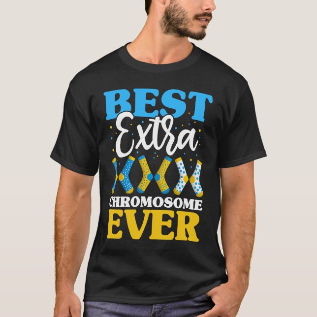 Best Extra Chromosome Ever  Down Syndrome Kids Soc T Shirt (Framsida)