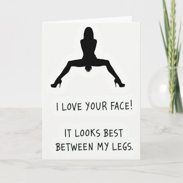 Best Face Between My Legs Card Kort (Framsida)