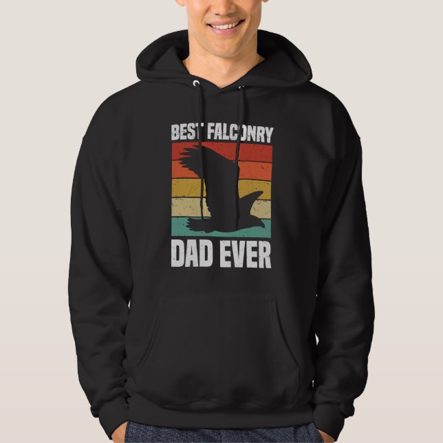 Best Falconry Dad Ever Hoodie (Framsida)