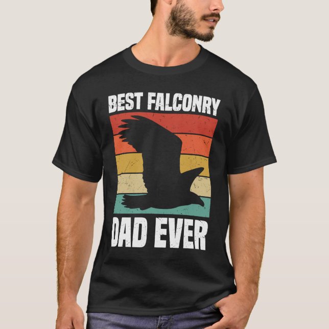 Best Falconry Dad Ever T Shirt (Framsida)