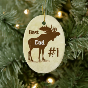 Best Far Moose Award Ornaments Julgransprydnad Keramik
