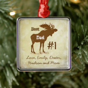 Best Far Moose Award Ornaments Julgransprydnad Metall
