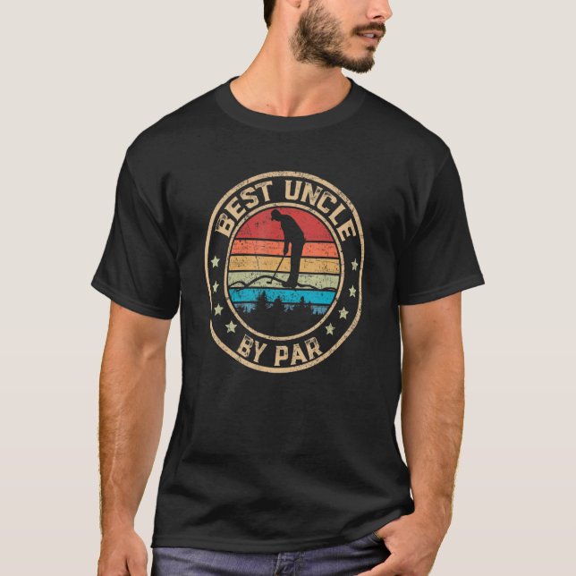 Best farbror by Par Fars dag Golf Golfing T Shirt (Framsida)