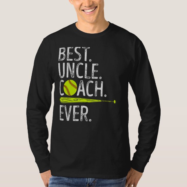 Best farbror Coach Aldrit Shirt Softball T (Framsida)