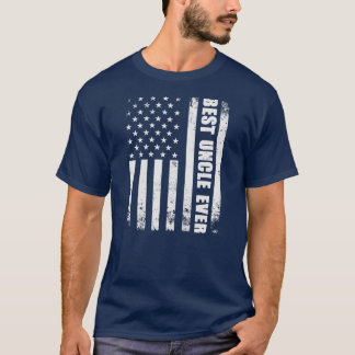 Best farbror Manar American Flagga USA Decor farbr T Shirt