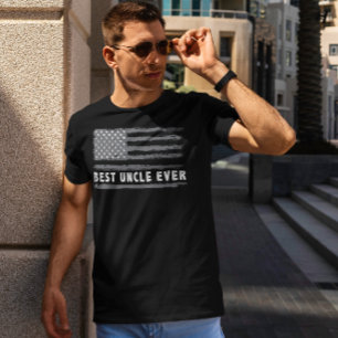 Best farbror någonsin American Flagga T Shirt