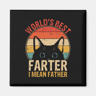 Best Farter I Elak Far Funny Fars dag Cat Da Magnet