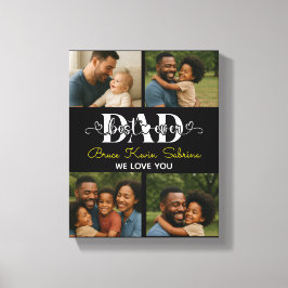 Best Father Ever Personalized Photo Collage Canvastryck