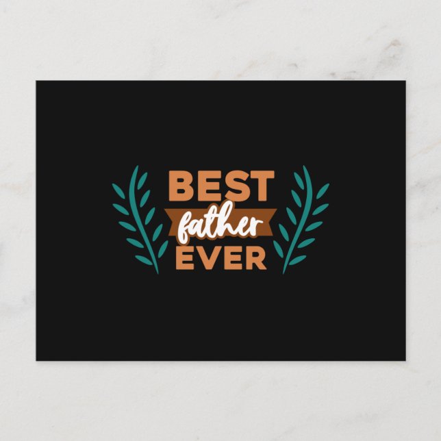 Best Father Ever Vykort (Framsida)