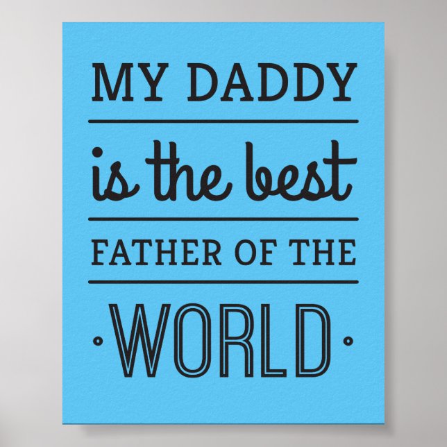 Best Father of The World Poster (Framsidan)