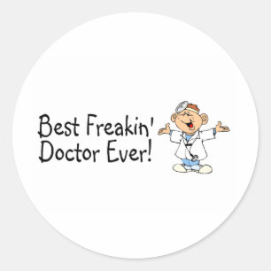 Best Feakin Doktor någonsin Runt Klistermärke