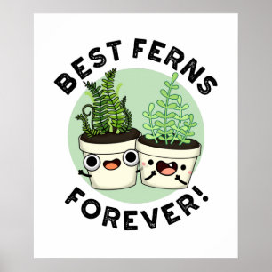 Best Ferns Forever Funny BFF Pun Poster