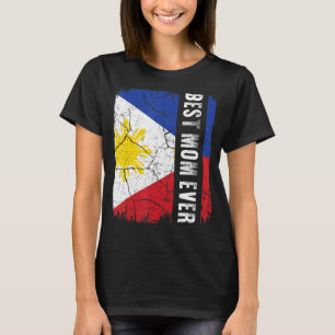 Best Filipino Mamma någonsin Filippinerna Flagga M T Shirt
