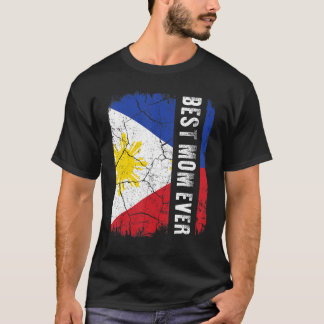 Best Filipino Mamma någonsin Filippinerna Flagga M T Shirt