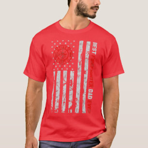 Best Firefighter Pappa All American Flagga Fireman T Shirt