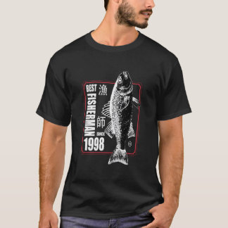 Best Fisher Since 1998 Fishing 25Th 25 T Shirt