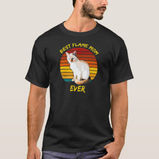 Best Flame Mamma någonsin Flame Point Siamese Cat  T Shirt