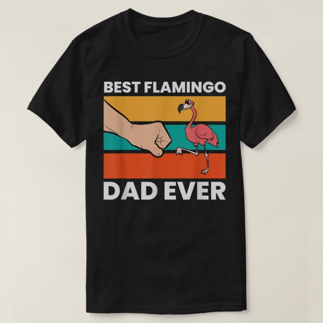 Best Flamingo Pappa någonsin funny Flamingo T Shirt (Design framsida)