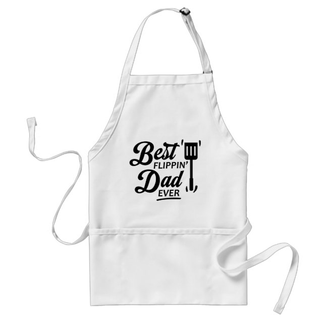 Best Flippin Pappa någonsin Apron Förkläde (Framsidan)