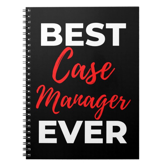 Best Fodral Manager någonsin Anteckningsbok (Framsidan)